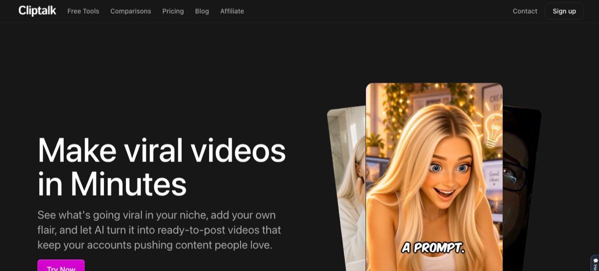 Cliptalk homepage