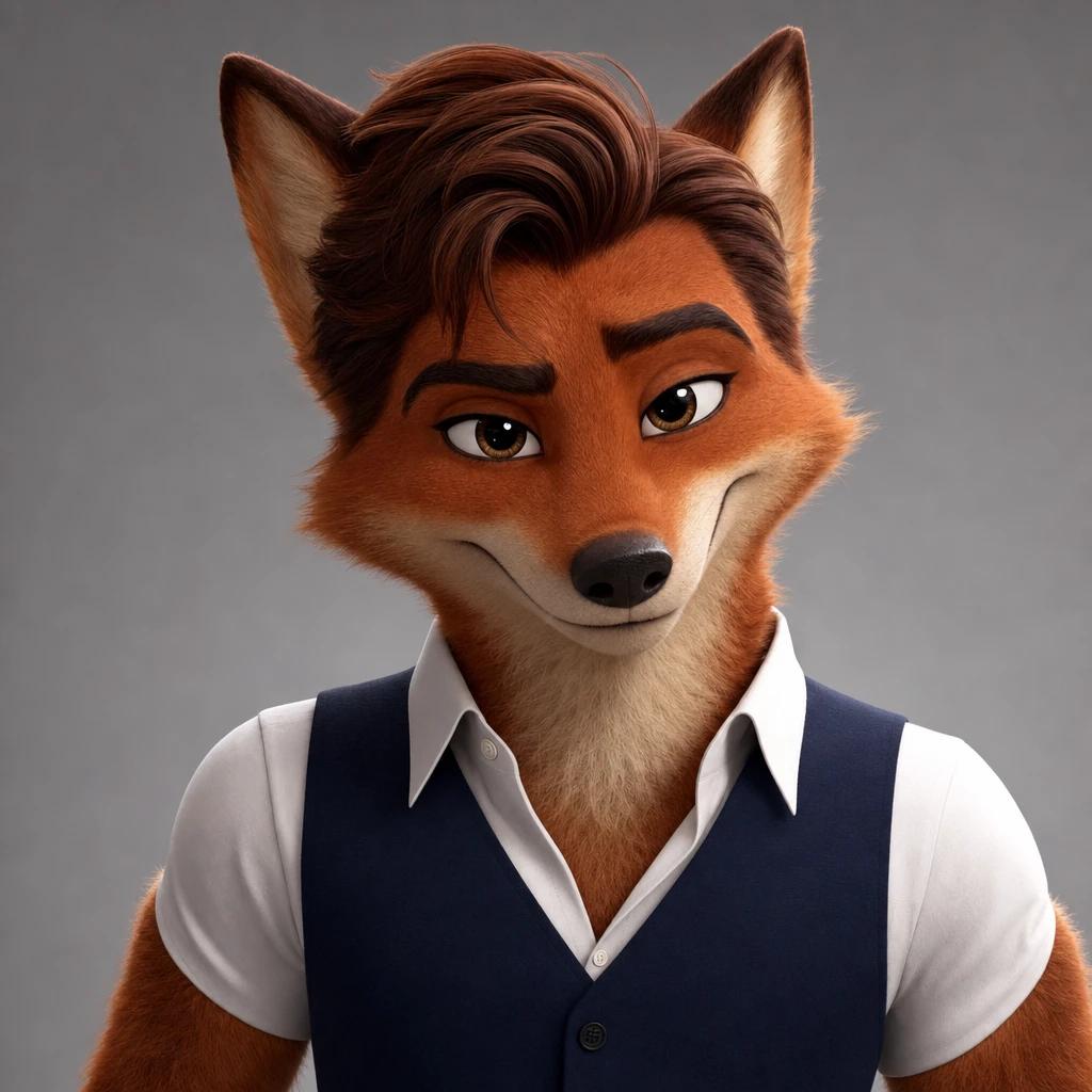 Rufus Fox, a realistic talking animal AI character